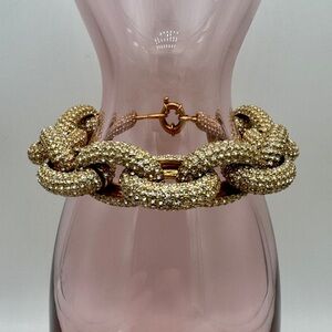 J CREW Chunky Crystal Rhinestone Pavé Bracelet